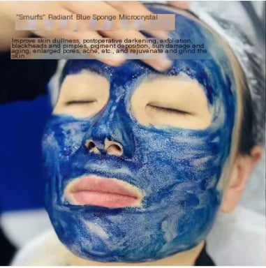 Smurf Blue Algae Microneedle Green Film for Skincare