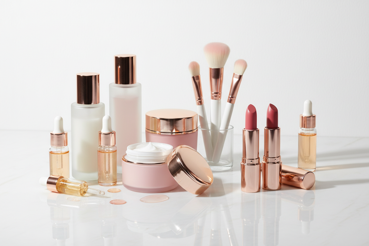 4k image of beauty products 